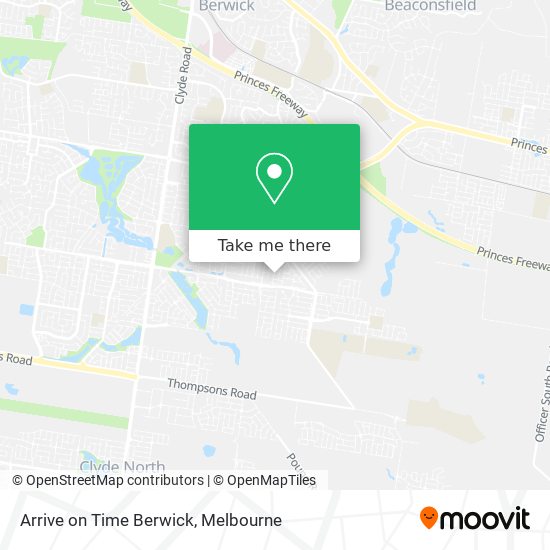 Arrive on Time Berwick map