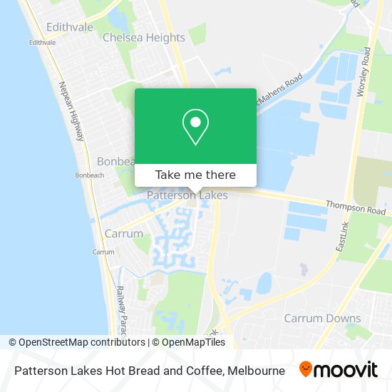 Mapa Patterson Lakes Hot Bread and Coffee