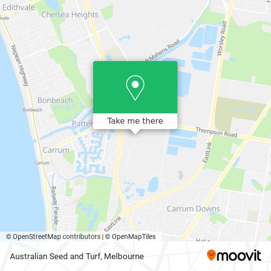 Mapa Australian Seed and Turf