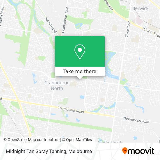 Midnight Tan Spray Tanning map