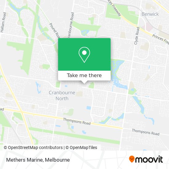 Methers Marine map