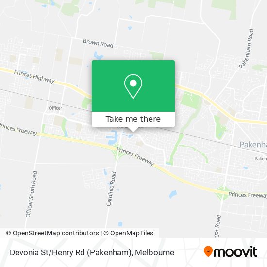 Devonia St/Henry Rd (Pakenham) map