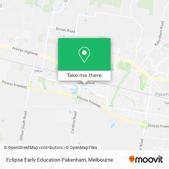 Eclipse Early Education Pakenham map