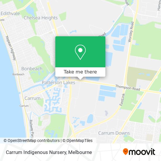 Carrum Indigenous Nursery map