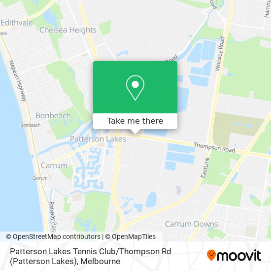 Mapa Patterson Lakes Tennis Club / Thompson Rd