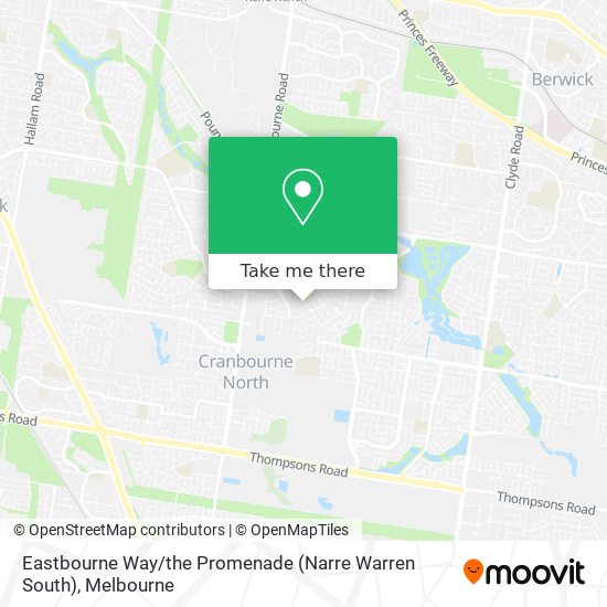 Eastbourne Way / the Promenade (Narre Warren South) map