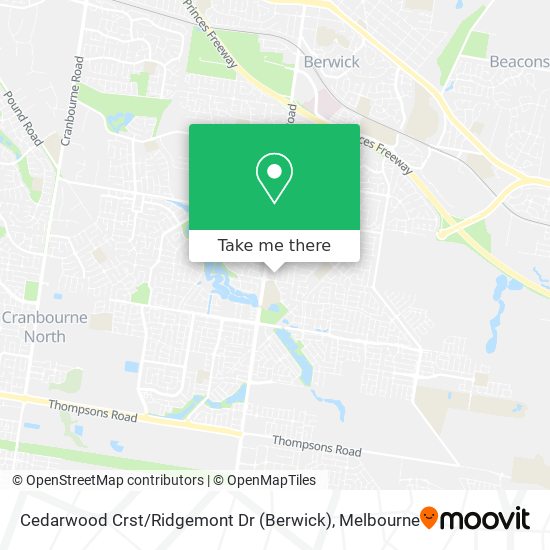 Cedarwood Crst / Ridgemont Dr (Berwick) map