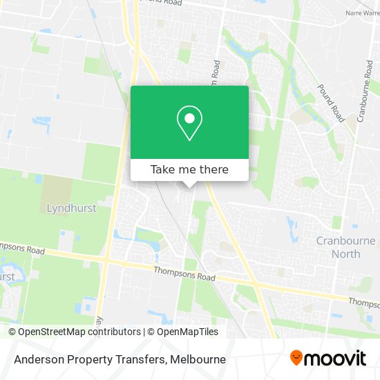 Mapa Anderson Property Transfers