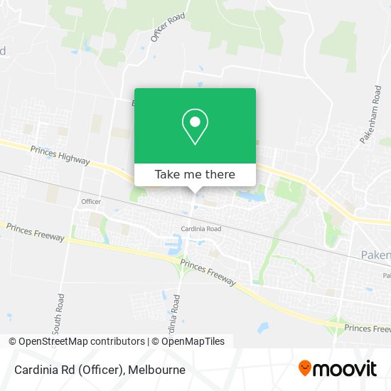 Cardinia Rd (Officer) map