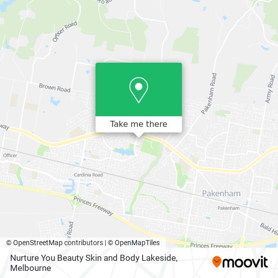 Nurture You Beauty Skin and Body Lakeside map