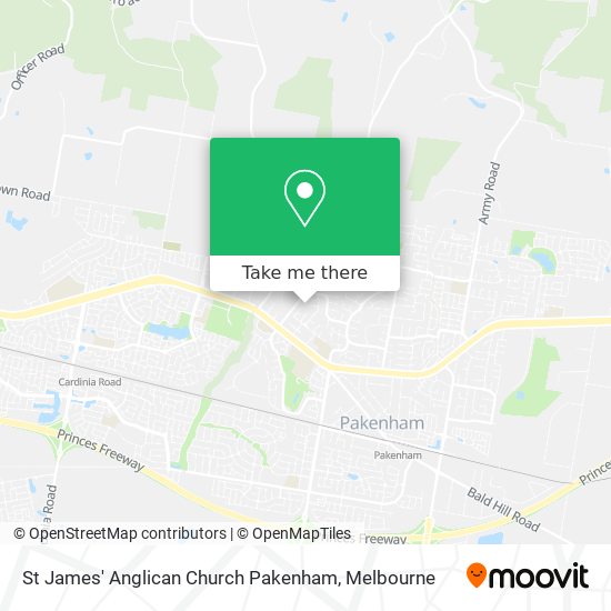 St James' Anglican Church Pakenham map