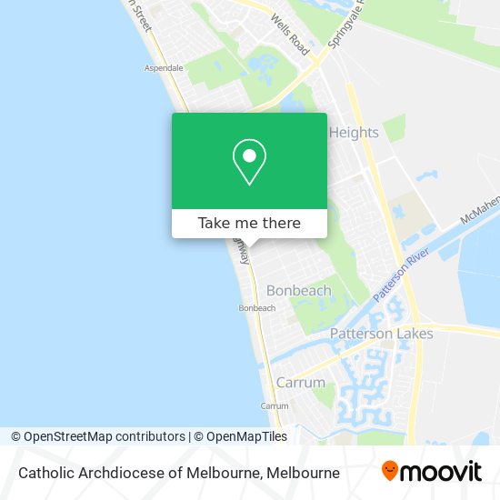 Catholic Archdiocese of Melbourne map