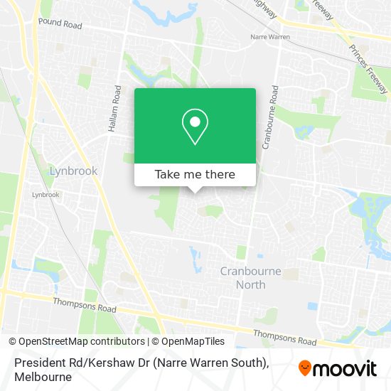 President Rd / Kershaw Dr (Narre Warren South) map