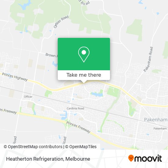 Heatherton Refrigeration map