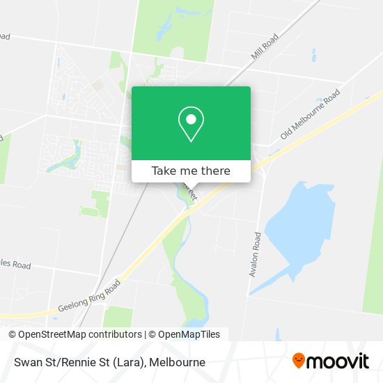 Swan St/Rennie St (Lara) map