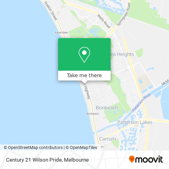 Century 21 Wilson Pride map