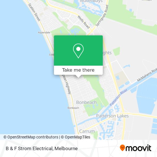 B & F Strom Electrical map