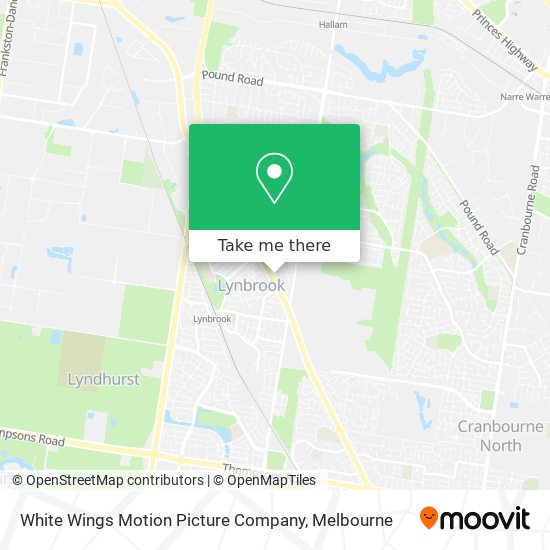 White Wings Motion Picture Company map