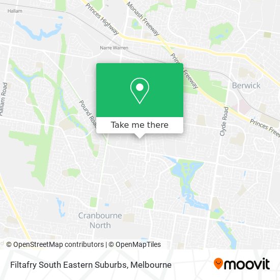 Filtafry South Eastern Suburbs map