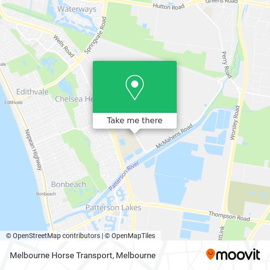 Melbourne Horse Transport map