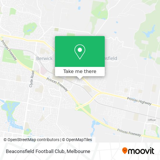 Mapa Beaconsfield Football Club