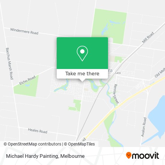 Michael Hardy Painting map