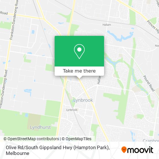 Mapa Olive Rd / South Gippsland Hwy (Hampton Park)