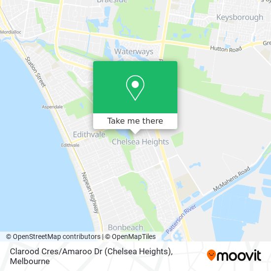 Clarood Cres / Amaroo Dr (Chelsea Heights) map