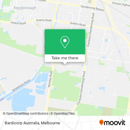 Bardicorp Australia map