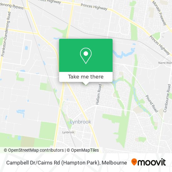 Campbell Dr / Cairns Rd (Hampton Park) map