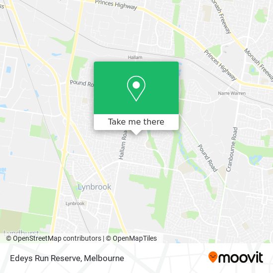 Edeys Run Reserve map