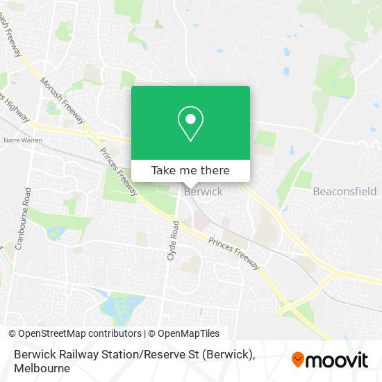 Berwick Railway Station / Reserve St map