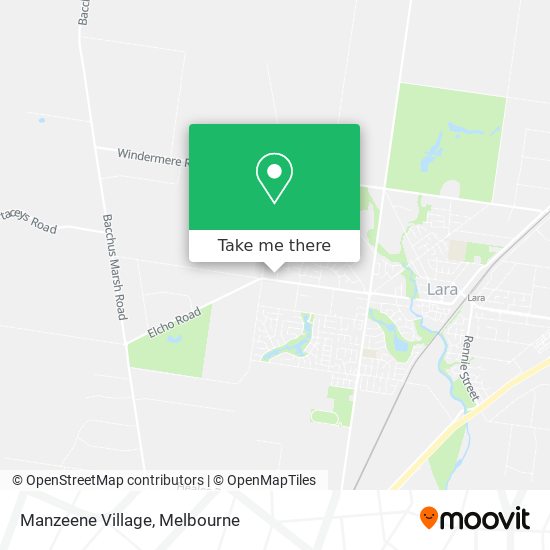 Manzeene Village map