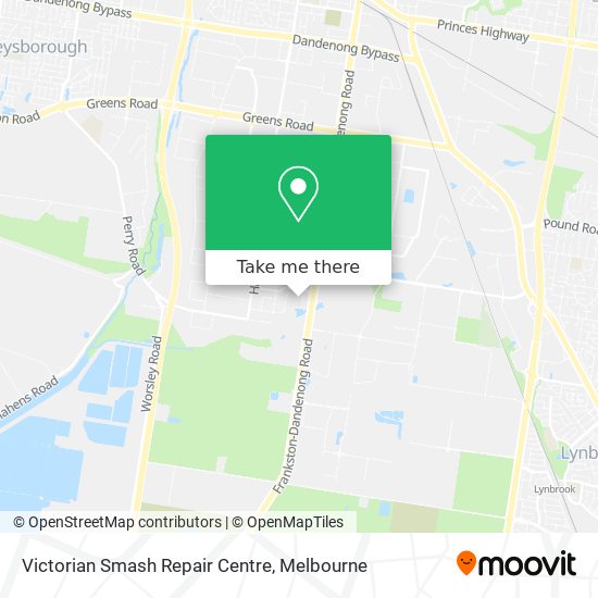 Victorian Smash Repair Centre map