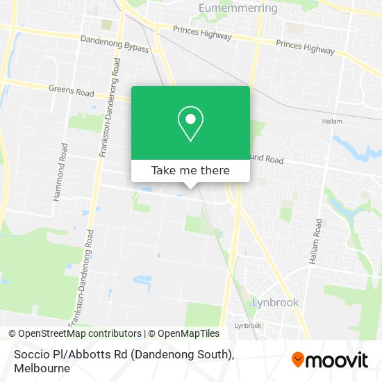 Soccio Pl / Abbotts Rd (Dandenong South) map