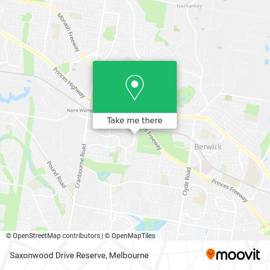 Mapa Saxonwood Drive Reserve