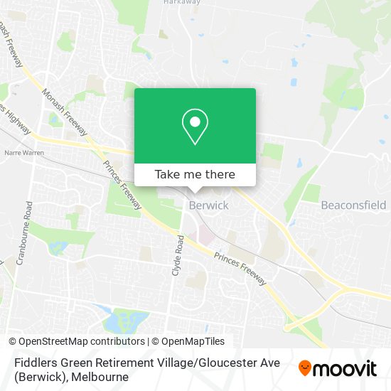 Fiddlers Green Retirement Village / Gloucester Ave (Berwick) map