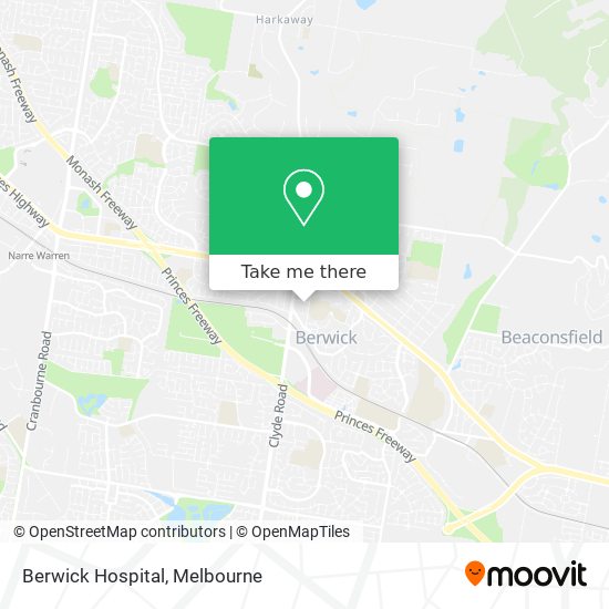 Mapa Berwick Hospital