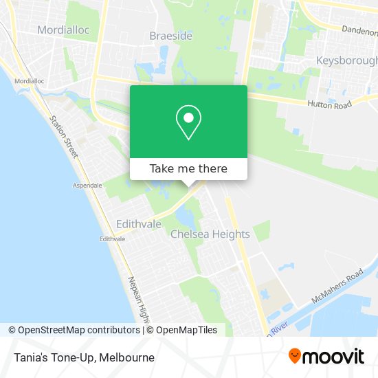 Tania's Tone-Up map