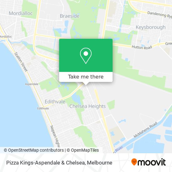 Pizza Kings-Aspendale & Chelsea map