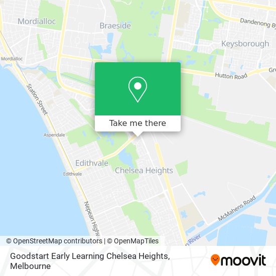 Mapa Goodstart Early Learning Chelsea Heights