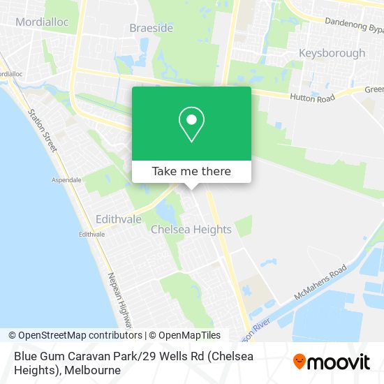 Blue Gum Caravan Park / 29 Wells Rd (Chelsea Heights) map