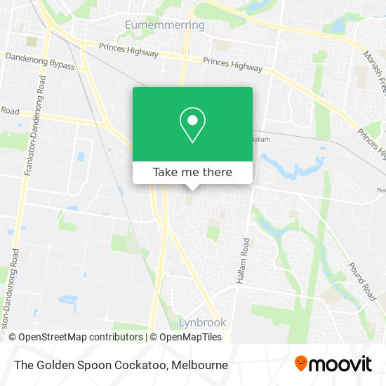 Mapa The Golden Spoon Cockatoo