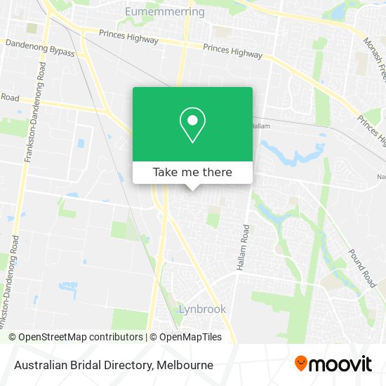 Australian Bridal Directory map