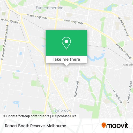 Robert Booth Reserve map