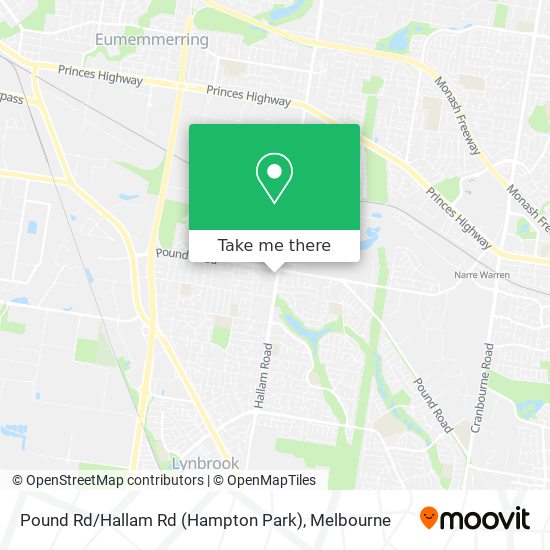 Mapa Pound Rd / Hallam Rd (Hampton Park)