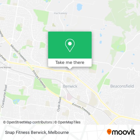 Snap Fitness Berwick map