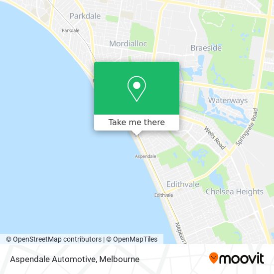 Mapa Aspendale Automotive