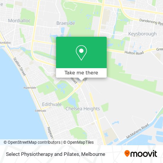 Select Physiotherapy and Pilates map