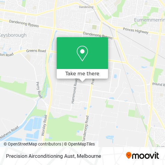 Precision Airconditioning Aust map